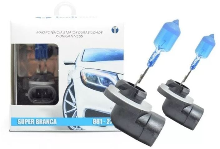 LAMPADA SUPER BRANCA 881 H27 12V 27W PGJ13 - TECHONE 0241